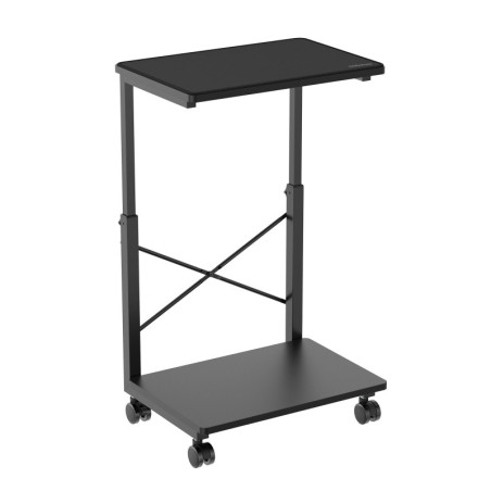 mbeat® activiva Height Adjustable PC & Printer Storage Stand Black Adjustable Shelf Height: 55/60/65/70/75/80/85cm Package W