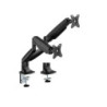 Brateck LDT82-C024-BK Dual Screen Heavy-Duty Gas Spring Monitory Arm with For most 17'~35' Monitors, Matte Black