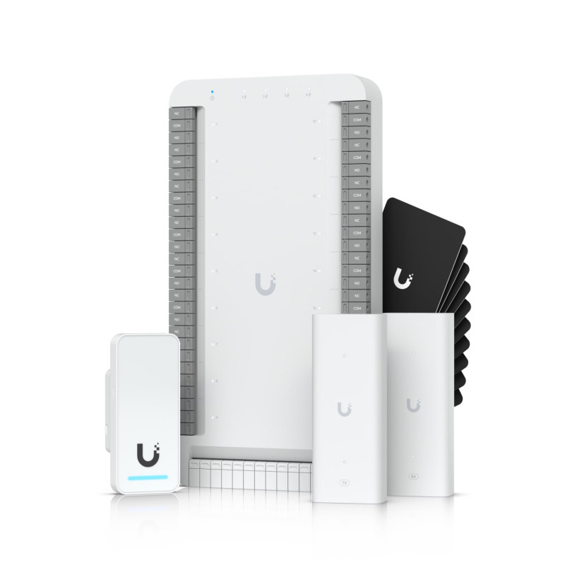 Ubiquiti Elevator Starter Kit, PoE   , Up/Down/Stop/Full/Door Open, Close/5 Car Position,1 Emergency,  Floor Selection Up18 F