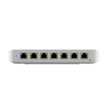 Ubiquiti Ultra 210W, Compact 8-port Layer 2 GbE PoE Switch Versatile Mounting Option,7 GbE PoE  Output& 1 GbE port, Includes 