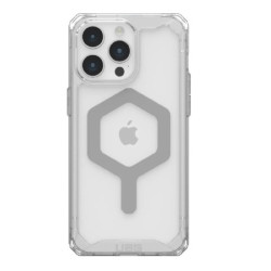 UAG Plyo MagSafe Apple iPhone 15 Pro Max (6.7') Rugged Case - Ice/Silver(114305114333),16ft. Drop Protection (4.8M), 10 Years