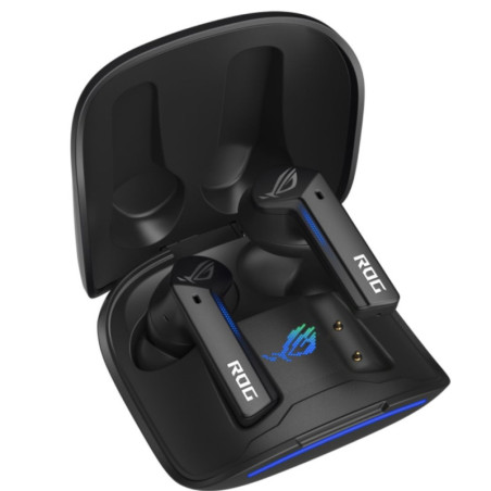 ASUS ROG Cetra True Wireless SpeedNova Black, Dual-Mode, Bone-Conduction AI Microphones, Up to 46-hour battery life, Hybrid M