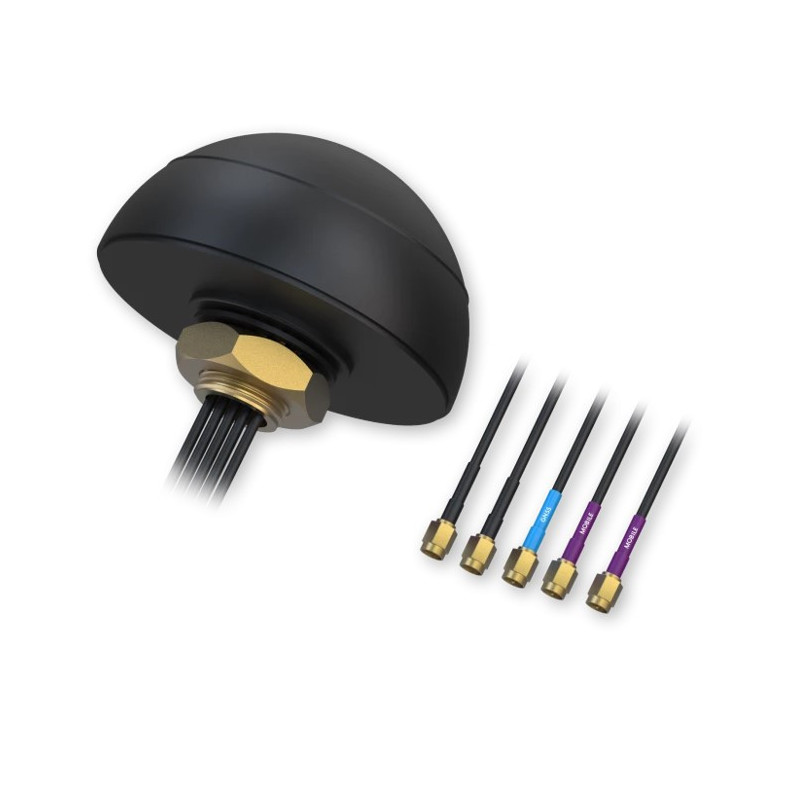 Teltonika Combo MIMO Mobile/GNSS/WiFi Flush Mount Mobile Antenna for Vehicle/Cabinet - For use with RUT955, RUTX09, RUTX11 - 