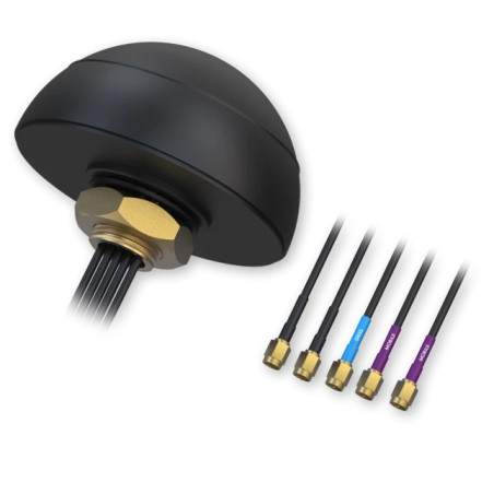 Teltonika Combo MIMO Mobile/GNSS/WiFi Flush Mount Mobile Antenna for Vehicle/Cabinet - For use with RUT955, RUTX09, RUTX11 - 