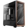 Antec Flux ATX, Black Premium Walnut Trim, 5x Black PWM Performance Fans. Ultra Cooling Design, ARGB Controller, Mid Tower Ca