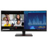 LENOVO ThinkVision P34W-20 34' 60Hz QHD IPS Monitor 4K 3440x1440 21:09 4ms Height Adjustable Tilt Swivel 100W PD HDMI DP LAN 