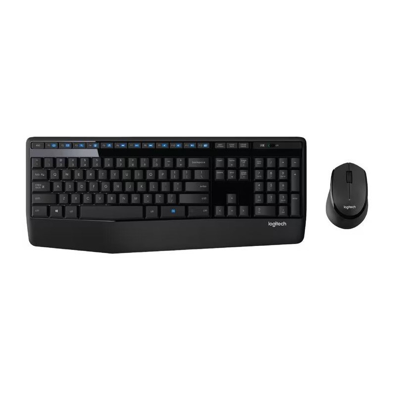 Logitech MK345 Wireless Keyboard & Mouse Combo Full Size 12 Media Key Long Battery Life Comfortable (NEW!!)
