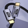 USP BoostUp Cafule Braided USB-C to USB-C (3.2 Gen2) Charge & Video Cable (1.5M) -Black,5A/100W PD,20Gbps,8K/60Hz,USB-C Compa