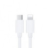 USP Lightning to USB-C Fast Charge Mini Cable (1M) White - Support 2.4A,480Mbps Transfer, Universal iOS Compatibility,  5 Yea