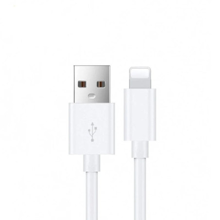 USP Lightning to USB-A Mini Cable (1M) White - Quick Charge & Connect, Fast Charge, Durable & Reliable, Apple iPhone/iPad/Mac