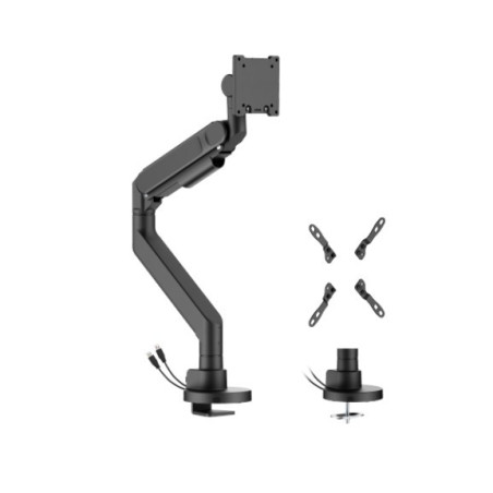 Brateck LDT92-C012UC-B Future-Proof Heavy-Duty Gas Spring Monitor Arm with USB Port (LS)