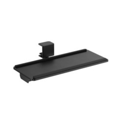 Brateck KBT11-01 Clamp-On Sit-Stand Keyboard Tray with Wrist Rest & Storage Drawer (Black) (LS)