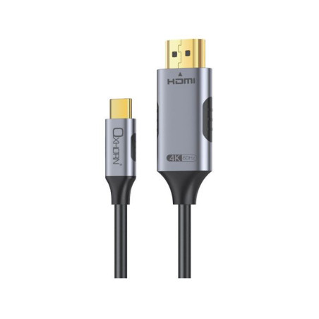Oxhorn USB C to HDMI 2.0 3m cable 4K@60Hz Aluminum plugs black Support HDCP 1.4 HDCP 2.2 Thunderbolt 3/4 LPCM compatible Wind