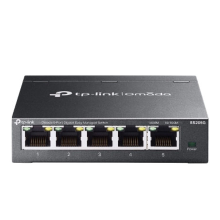 TP-Link ES205G Omada 5-Port Gigabit Easy Managed Switch by Omada SDN,  VLAN, QoS, IGMP Snooping, Loop Prevention, Port Isolat