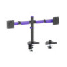 Brateck LDT89-C024 Matte Black Amethyst Articulating Gaming Dual Monitor Arm,  Fit Screen Size: 17'-32', Screen Quantity: 2 (