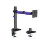 Brateck LDT89-C012 Amethyst Articulating Gaming Monitor Arm Matte Black, Fit Screen Size: 17'-40' Up to 12 KG, VESA 75x75,100
