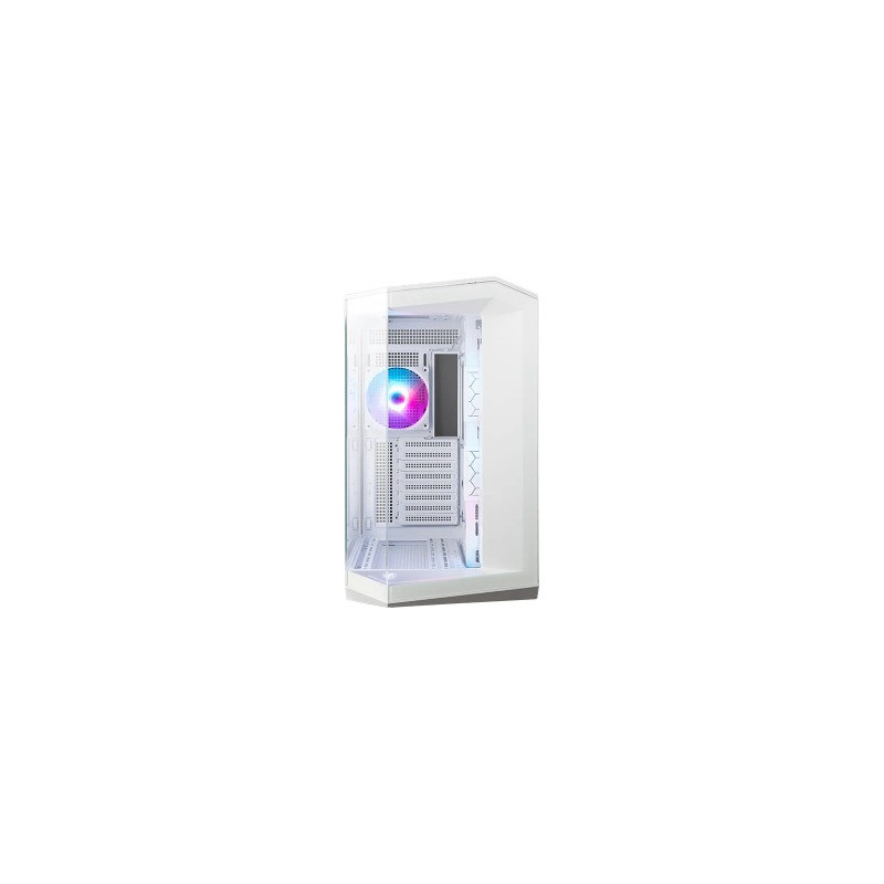 MSI MAG PANO 100R PZ WHITE Micro ATX Case, 2 x USB 5Gbps , 1x USB C 20Gbps, 1 x Audio-Out / Mic,, 3x 2.5', 2x 3.5', Micro ATX