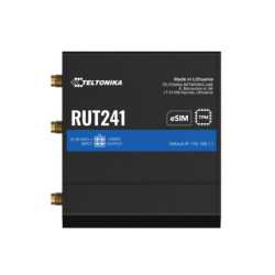 Teltonika RUT241 eSIM™ Industrial 4G Router,Global Version, Instant LTE Failover, Compact and Powerful Industrial 4G LTE Ro