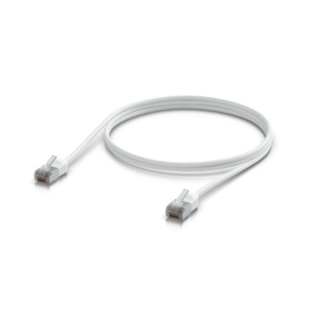 Ubiquiti UniFi Premium Patch Cable Outdoor, 1M, White, Ultra-thin, Rugged, Shielded Patch, Designed &Optimized, For 10 GbE Ne