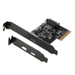 (LS)Simplecom EC312v2 PCIe x4 to 2-Port USB 3.2 Gen II 10Gbps USB-C and USB-A Expansion Card