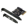 (LS)Simplecom EC312v2 PCIe x4 to 2-Port USB 3.2 Gen II 10Gbps USB-C and USB-A Expansion Card