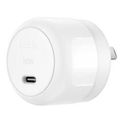 Belkin BoostCharge Compact 30W USB-C (PD 3.1) Wall Charger - White (WCA008auWH), Best for iPhone & Samsung, $2,500 CEW , 2 Ye