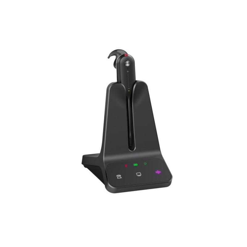 Yealink WH63 E2 Convertible DECT Wireless UC Headset 8 hours talk time185m Wireless range Dual microphone Multi-device Connec