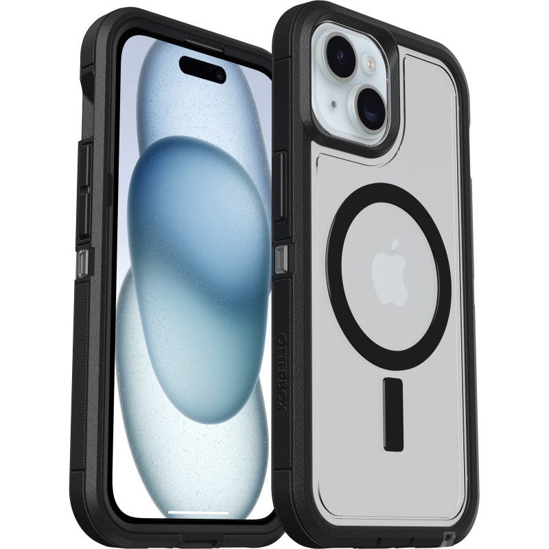 OtterBox Defender XT Clear MagSafe Apple iPhone 17e /  iPhone 16e / iPhone 15 / iPhone 14 / iPhone 13 (6.1') Case Dark Side (