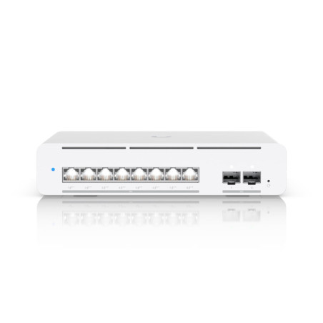 Ubiquiti Pro XG 8 PoE, Compact Desktop/Wall-mountable, Professional-grade 8-port, Layer 3 Etherlighting  PoE   Switch With (8