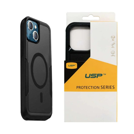 USP Rugged Apple iPhone 16 Pro Max (6.9') Armor Light Case with MagSafe Black - Built-in magnets, Drop Protection, Raised Edg