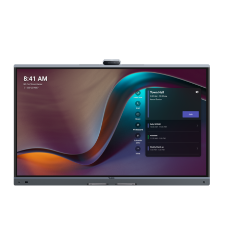 Yealink MB65Pro-A02 65'' MeetingBoard Microsoft Teams on Android, Triple-eye Camera System (3*50MP), Floorstand & Wallmount n