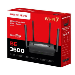 Mercusys MR25BE BE3600 Dual Band Wi-Fi 7 Router , 3.6 Gbps Mbps Dual-Band Speeds