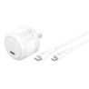 Belkin BoostCharge Compact 30W USB-C (PD 3.1) Wall Charger   USB-C to Lightning Cable - White (WCA008au1MWH-B5), Apple, 2 Yea