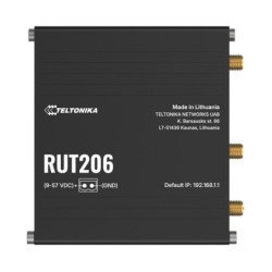 Teltonika RUT206 Industrial 4G Router, Cat 4, RS232 & RS485 for serial communication, 2-PIN POWER INPUT, Active and Passive P
