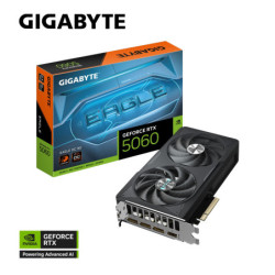 Gigabyte GeForce RTX™ 5060 EAGLE OC 8G, 2550 MHz, CUDA 3840, 28 Gbps, GDDR7,  128 bit, PCI-E 5.0, PSU 450W, DisplayPort 2.1