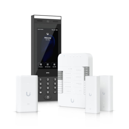 Ubiquiti G3 Gate Starter Kit, Come With 1x Gate Hub, 1x G3 Intercom, 1x PoE   adapter, 2x 2-wire PoE Extenders, Ove Twisted P