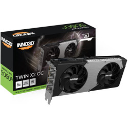 INNO3D nVidia GeForce RTX 5060 Ti TWIN X2 OC 8GB GDDR7, 2602MHz Boost Clock, RAM 28Gbps, 3xDP, 1xHDMI, 250x116x41mm