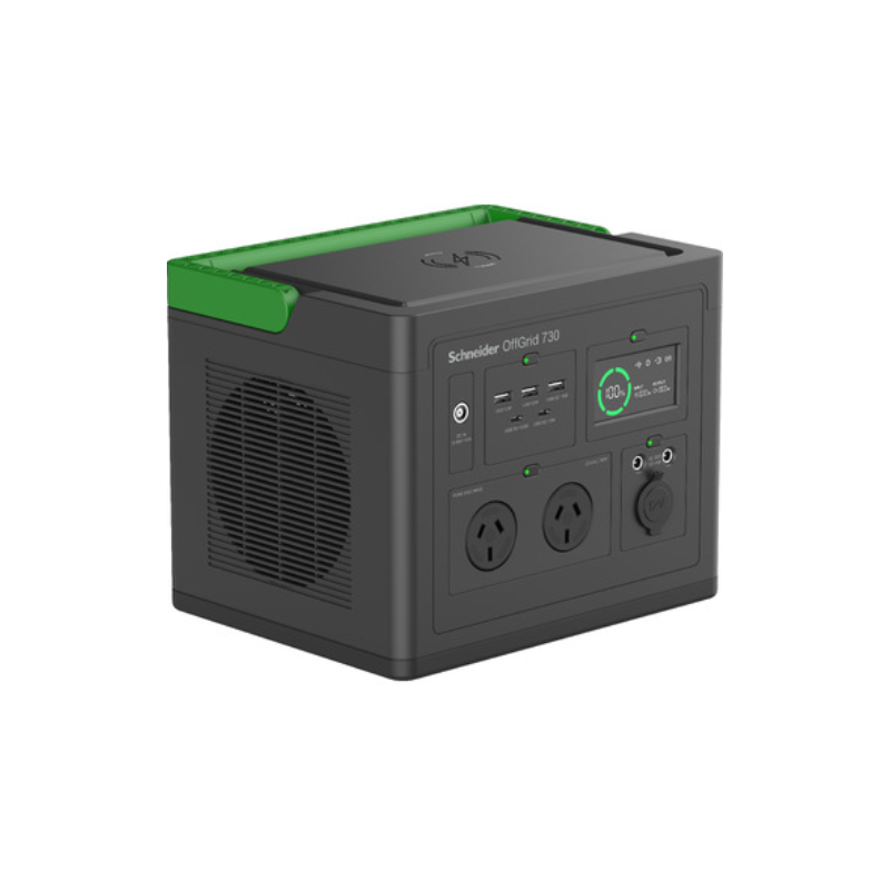 APC OffGrid Portable Power Station 730, 738Wh Lithium-ion, LCD, 2 AS3112 Australian outlets, Sinewave, 3 USB-A, 2 USB-C, Wire