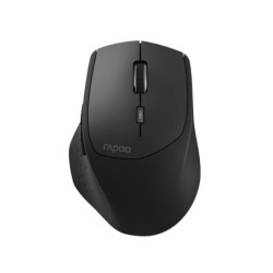 RAPOO MT550L Multi-Mode Wireless Ergonomic Optical Mouse -7 evels adjustable DPI, Smart Switch up to 5 devices, Ideal for Des