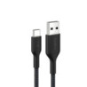 Belkin BoostCharge Pro Braided USB-C to USB-A Cable (1M) - Black (CAB022fq1MBK), 3A/15W, 480Mbps, 350K  Bends, Apple,USB-IF C