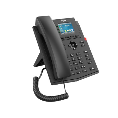 Fanvil X303-2 Wire IP Phone, 2.4-inch Color, RJ11 Interface and Supports 2-Wire Power, HD Voice, 6-Party Conferencing, 4 SIP 