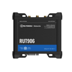 Teltonika RUT906 Industrial Cellular Router, Dual-SIM Cellular 4G LTE, WAN Failover, with 4x Ethernet Ports, PSU included