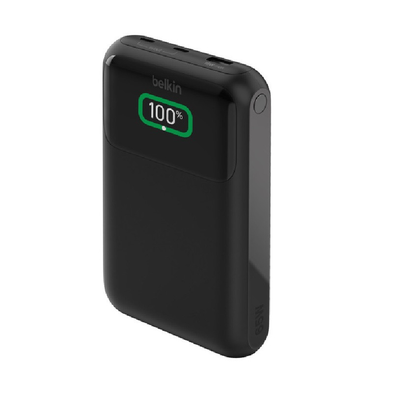 Belkin BoostCharge Pro 20k mAh Laptop Power Bank (3 Port)  USB-C to USB-C Cable 60W (60cm) - Black(BPB020BTBK), 2xUSB-C,1xUSB