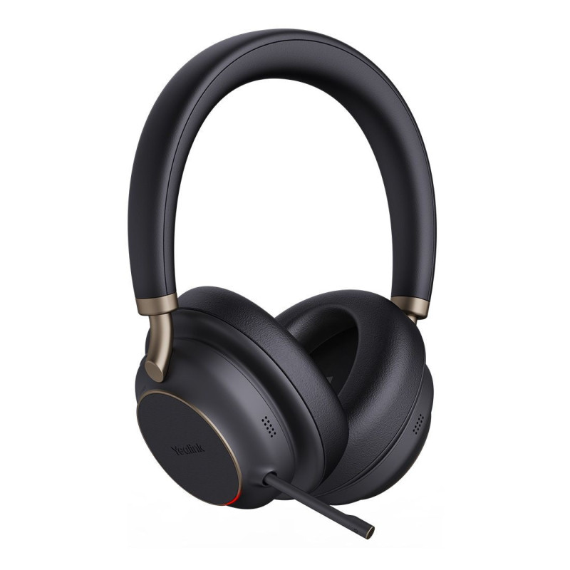 Yealink BH76 Plus with Charging Stand UC Black USB-C/A Bluetooth Stereo Headset, 5Mic Beamforming Noise Cancellation Talk tim