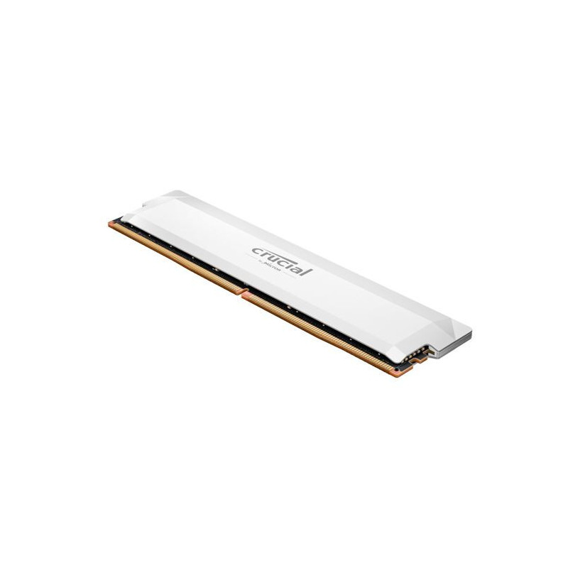 Crucial Pro 16GB (1x16GB) DDR5 UDIMM 6400MHz CL38 White Heat Spreader Support Intel XMP AMD Ryzen Desktop PC Gaming Memory