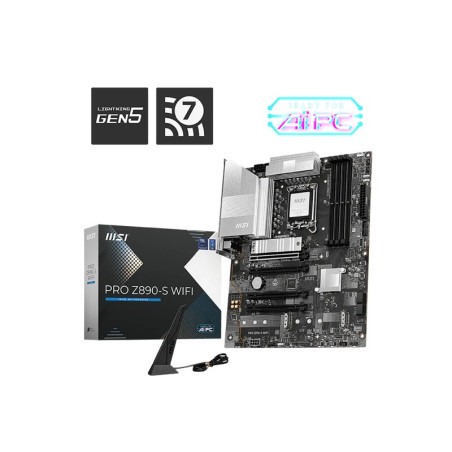 MSI PRO Z890-S WIFI, INTEL Z890, 4x DDR5 256GB, 1x HDMI, 4x PCI-E x16 slot, 3x M.2, 4x SATA, 4x USB 2.0, Intel® Wi-Fi 7