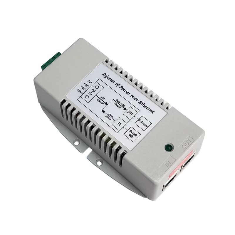 Tycon Power 18-36V In 56V 35W GigE 802.3af/at PoE, Low Cost & High Efficiency Solution for those requiring IEEE802.3af and IE
