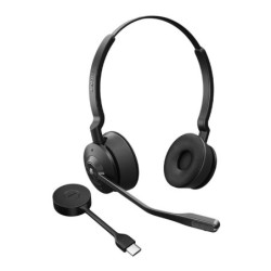 Jabra Engage 55 SE, Stereo, Link400c, Teams DECT Headset, 150m Wireless Range, Noise Cancelling, Flexible, Portable, Durable,
