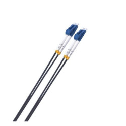 8ware 20m LC-LC OS2 Single Mode Dual-Core Fibre / Fiber Optic Cable UPC Duplex Armoured Low Smoke Zero Halogen (LSZH) Jacket 