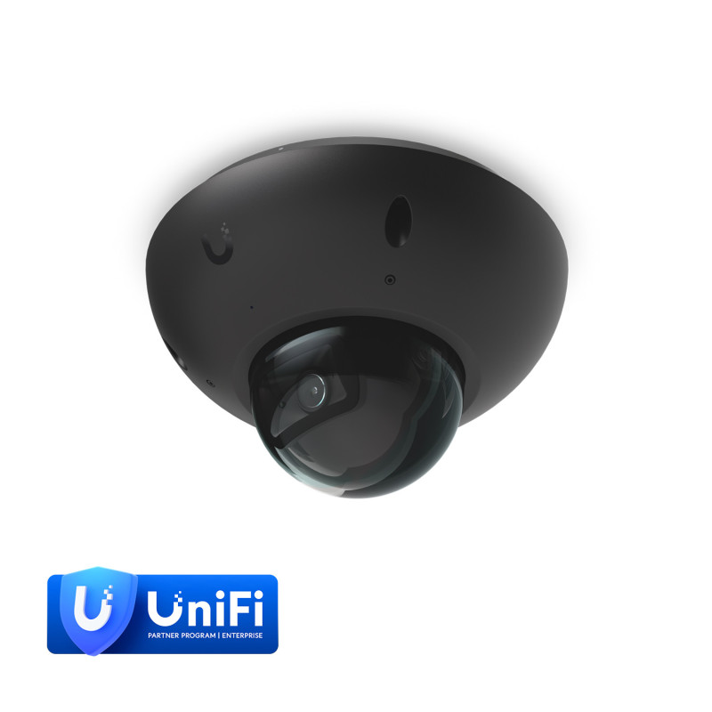 Ubiquiti G6 Dome,Black,All weather,Vandal-proof 4K PoE Camera,1/1.8 8MP Image Sensor,Multi-TOPS AI Engine,Longrange IR NightV